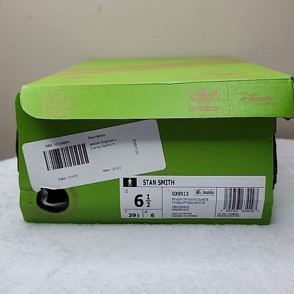 NIB DISNEY KERMIT STAN SMITH SHOES Size 6.5 - Picture 12 of 13